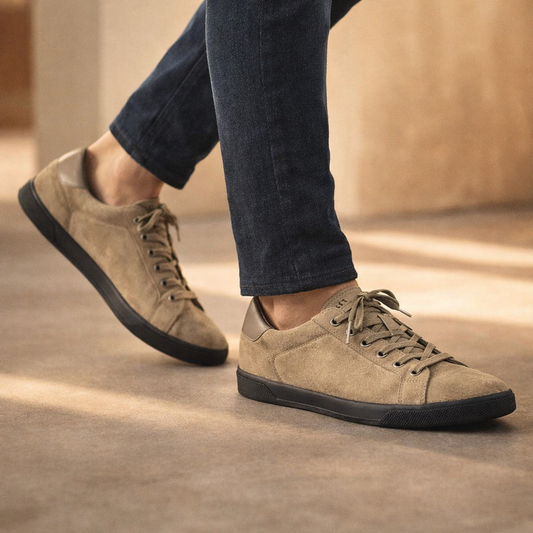 Ravello Leather Lace-Up Sneakers
