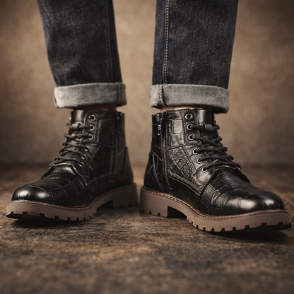 Torino Retro Zip Ankle Boots