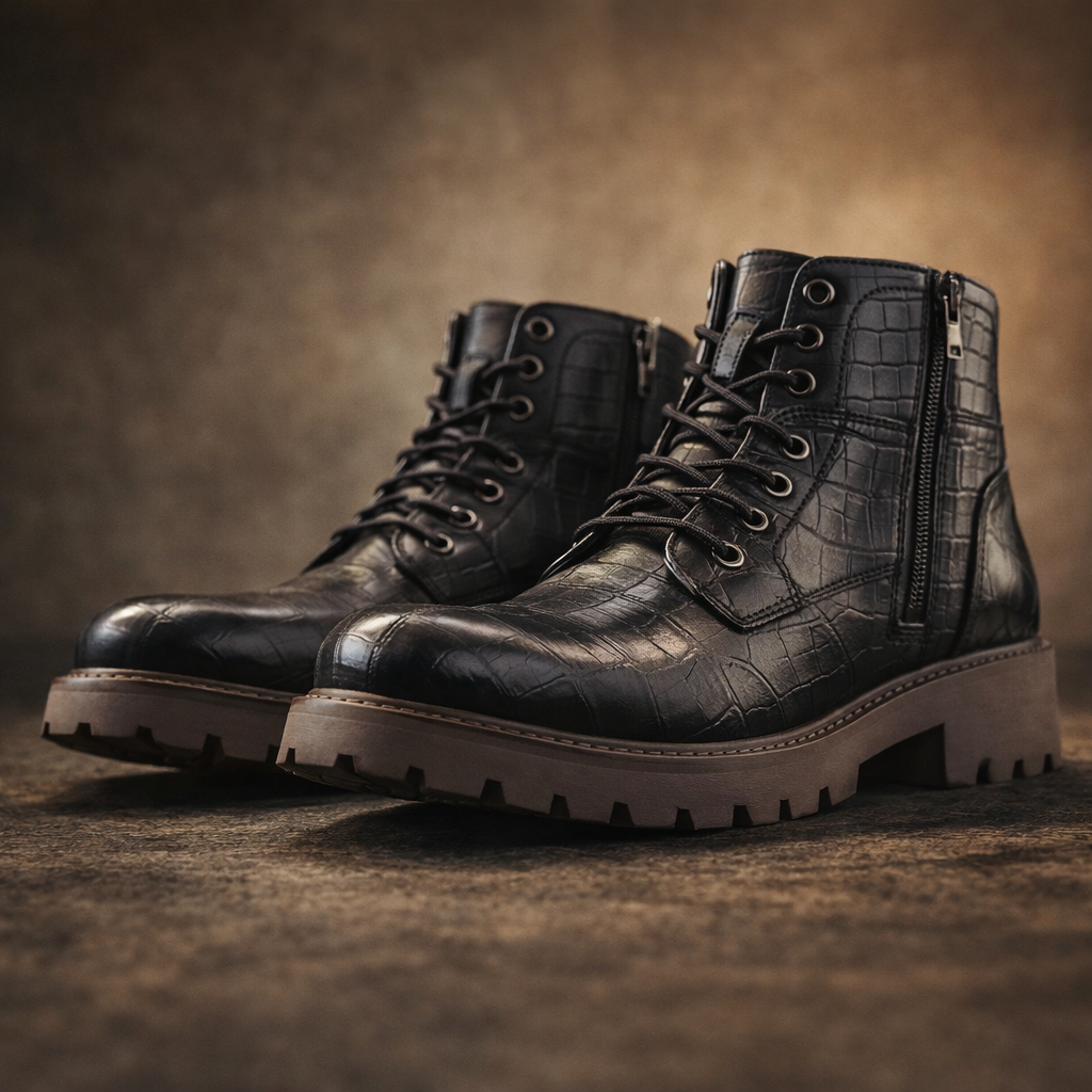 Torino Retro Zip Ankle Boots