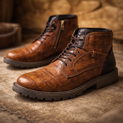 Torino Retro Zip Ankle Boots