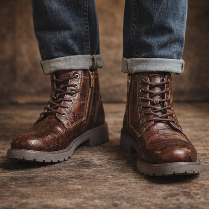 Torino Retro Zip Ankle Boots