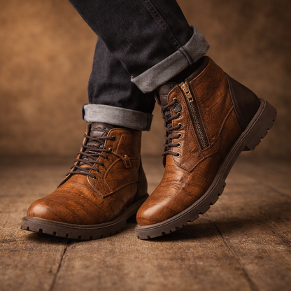 Torino Retro Zip Ankle Boots