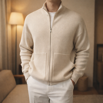 Lorenzo Zip-Collar Knit
