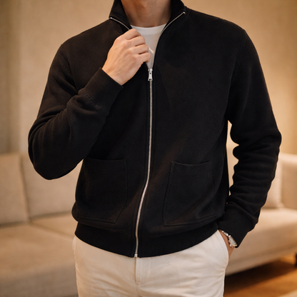 Lorenzo Zip-Collar Knit