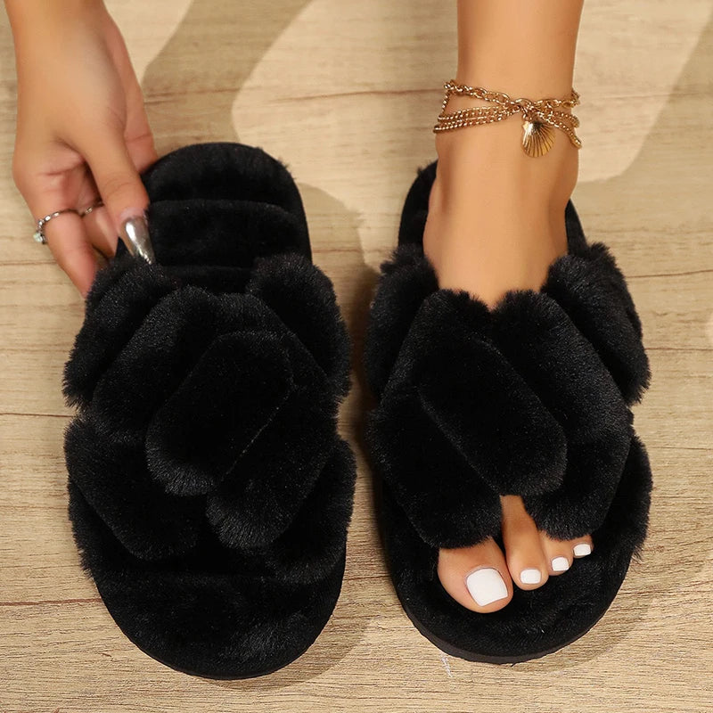 Fiorenza Plush Slippers