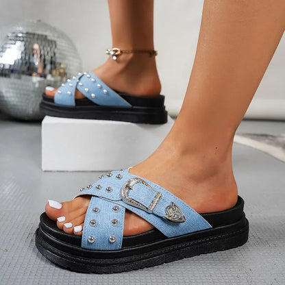 Via Roma Platform Sandals