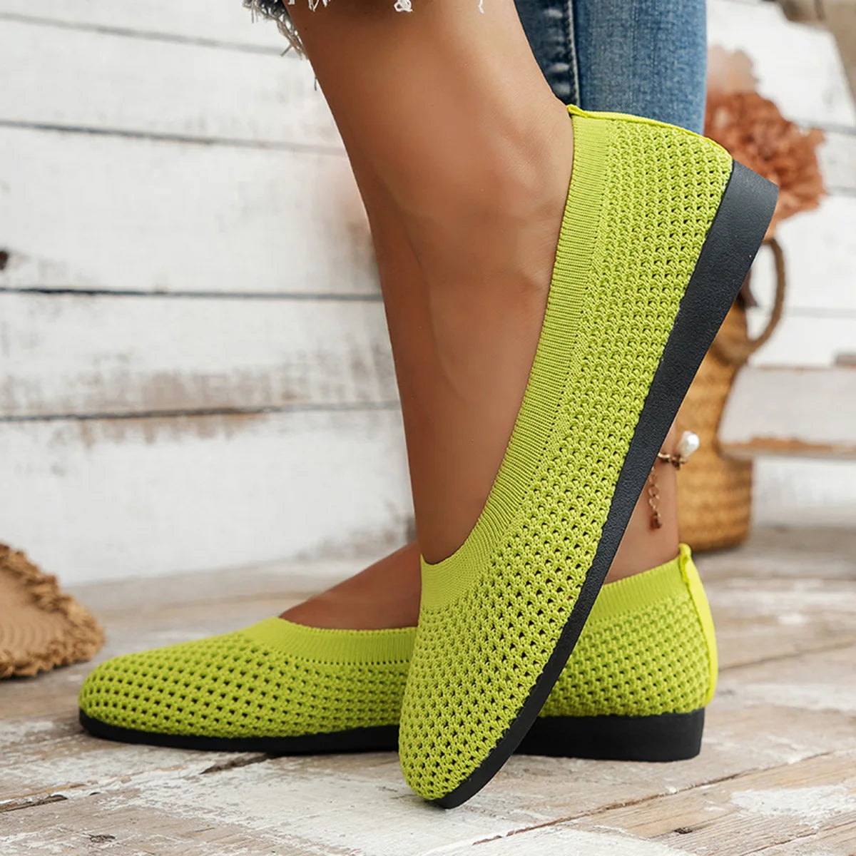 Ava Knit Comfort Flats