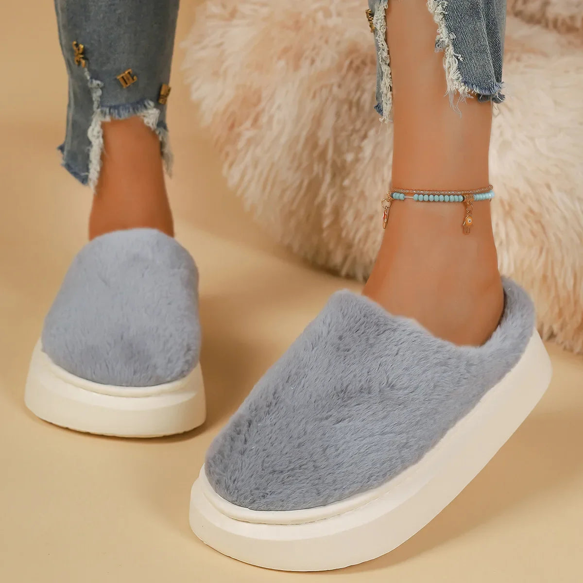 Sorvella Fuzzy Mules