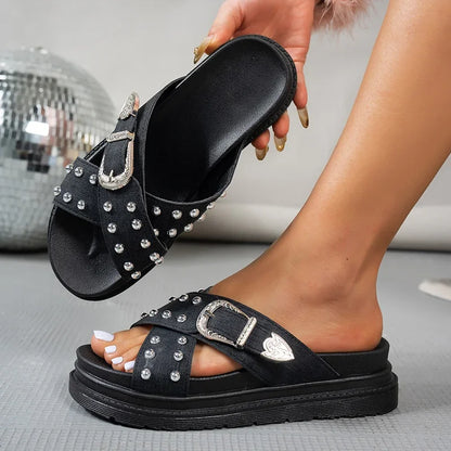 Via Roma Platform Sandals