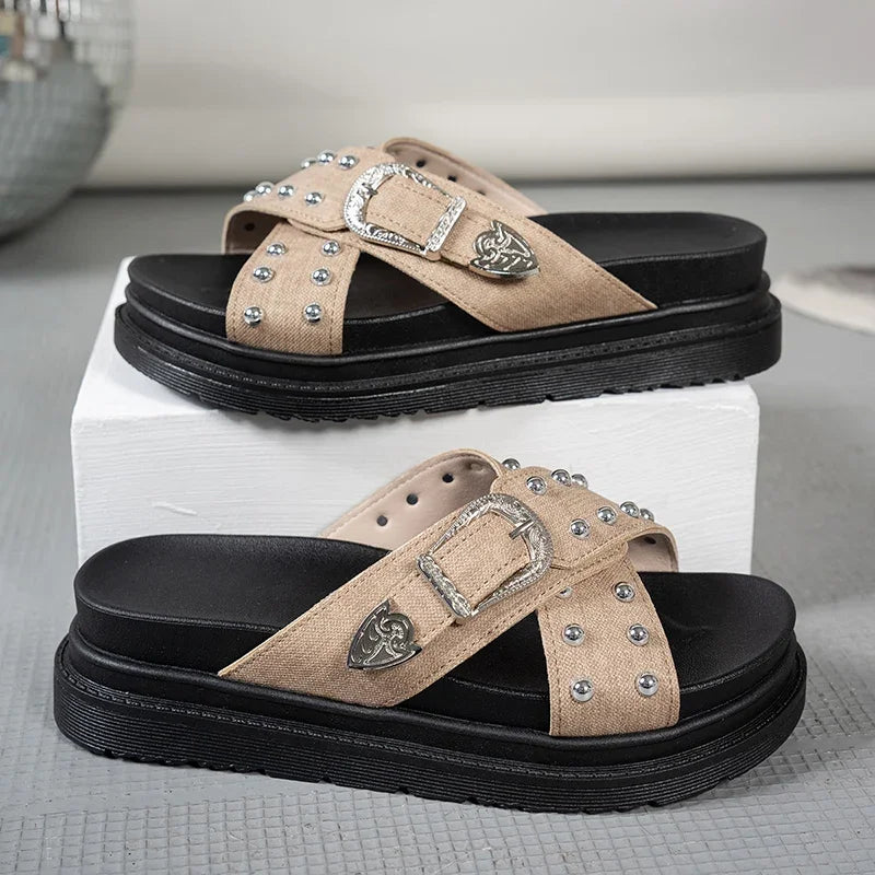 Via Roma Platform Sandals