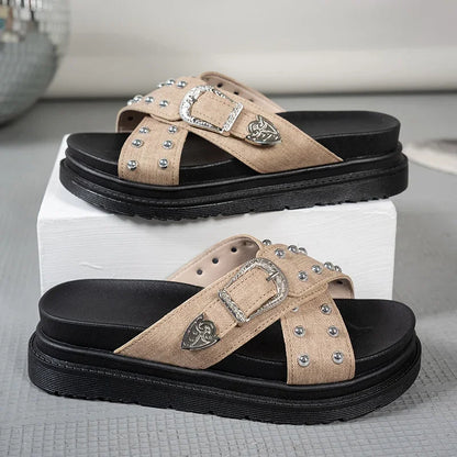 Via Roma Platform Sandals