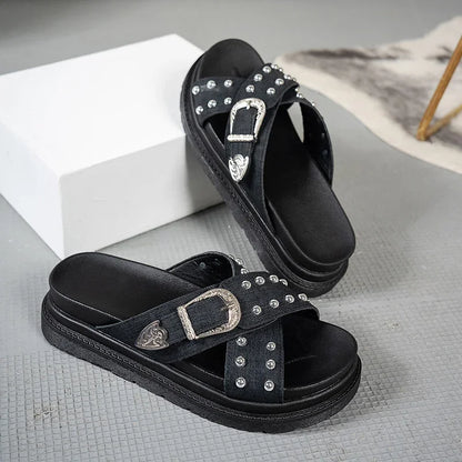 Via Roma Platform Sandals