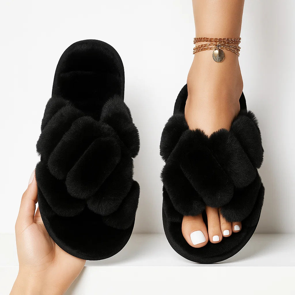 Fiorenza Plush Slippers