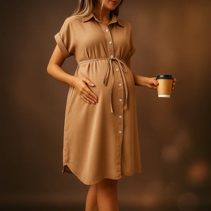 Clara Button Dress