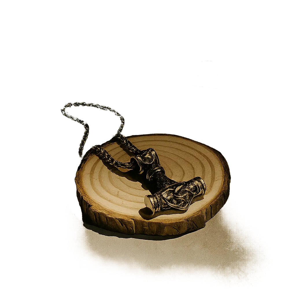 Viking Mjolnir Steel Necklace
