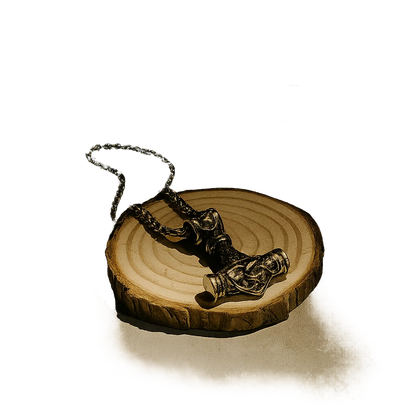 Viking Mjolnir Steel Necklace