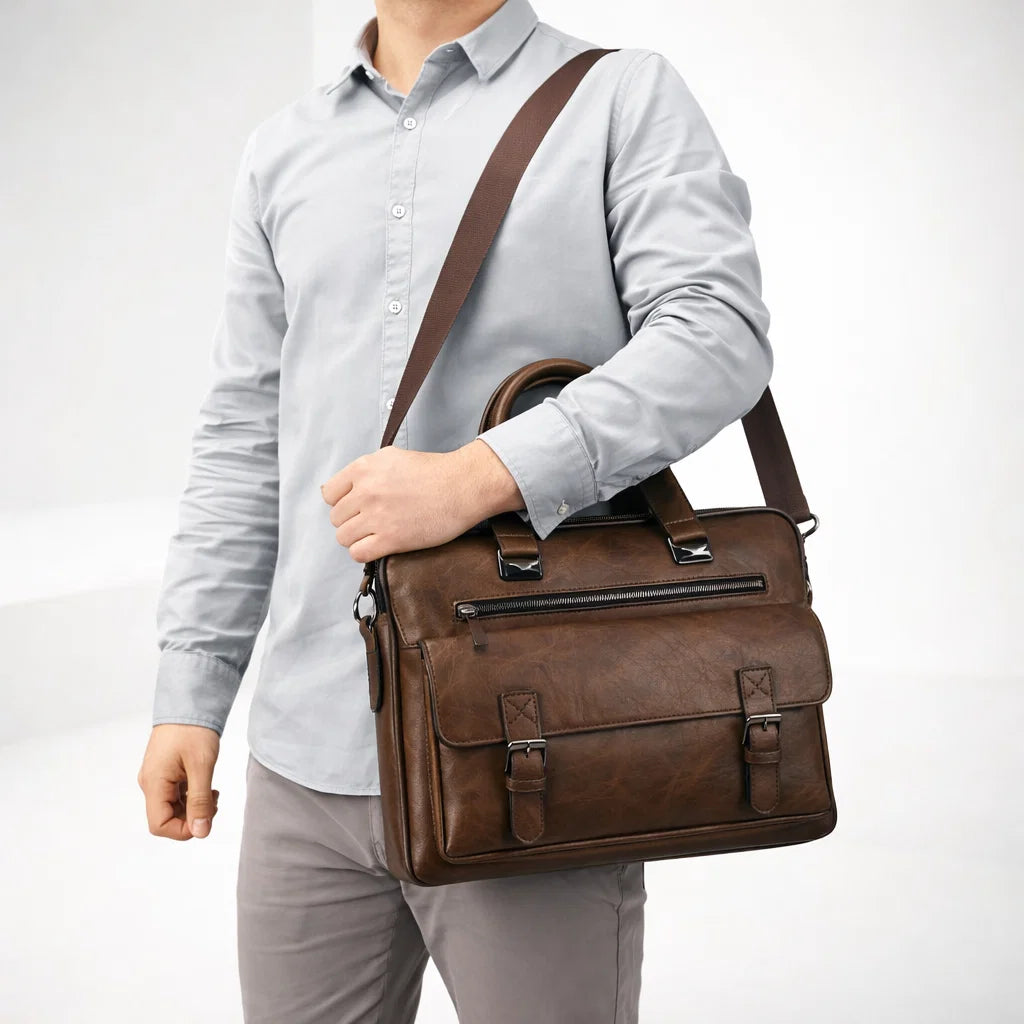 Valmont Leather Brief